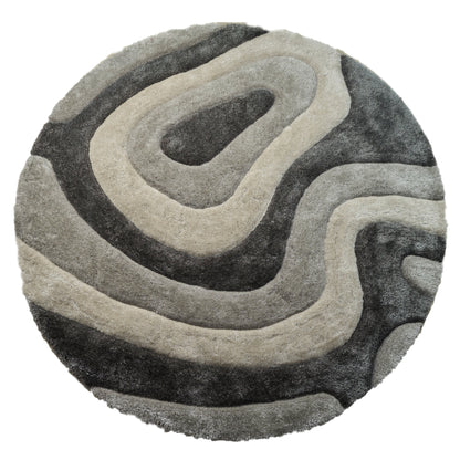 Tapis Mateos Shag à motif abstrait