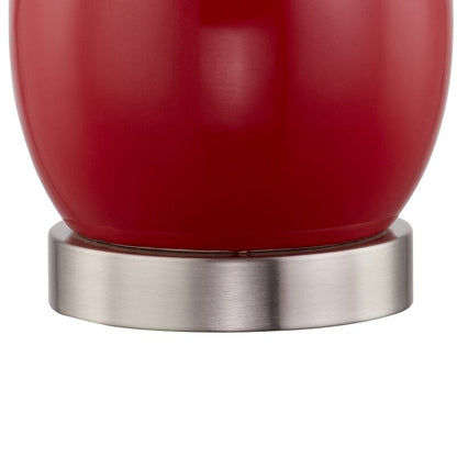 Ensemble de lampes de table en céramique 28,5 avec port USB (lot de 2)