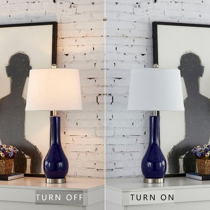 Ensemble de lampes de table en céramique 28,5 avec port USB (lot de 2)