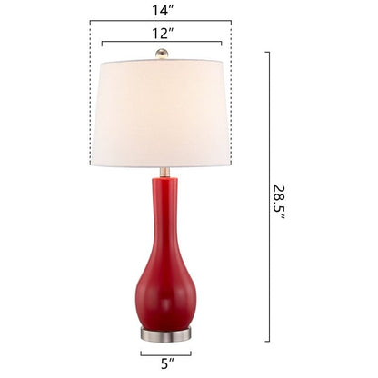 Ensemble de lampes de table en céramique 28,5 avec port USB (lot de 2)