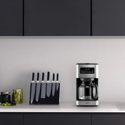 Cafetière à filtre Melitta Aroma Tocco Plus 12 tasses, chaude et glacée, avec carafe en verre et écran tactile