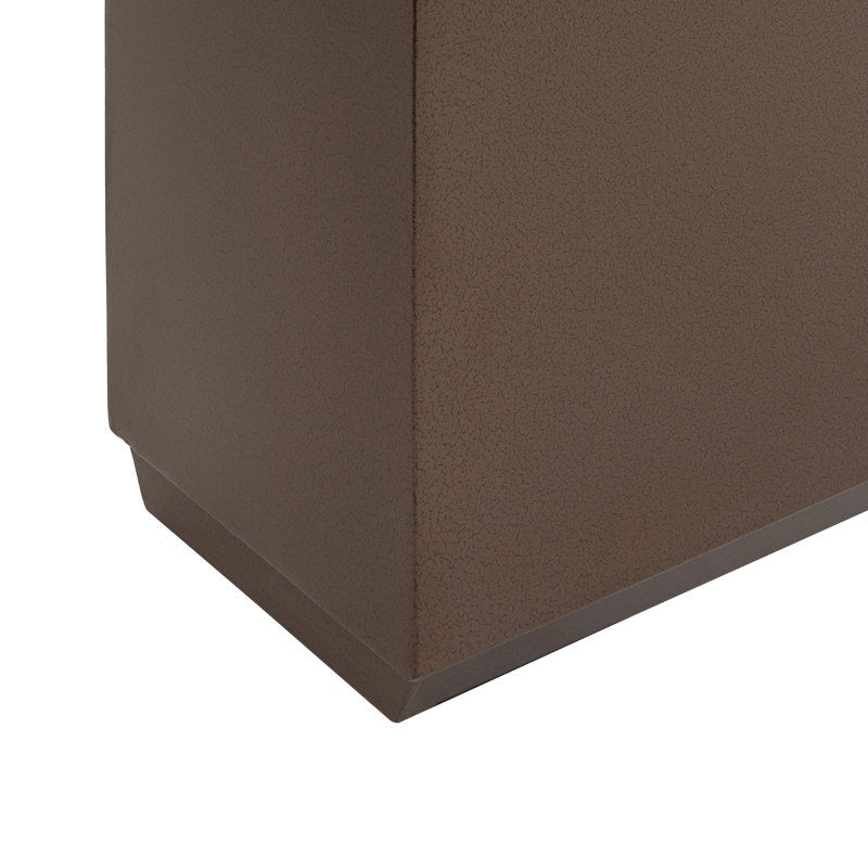 Jardinière métallique robuste pour plantes d'extérieur, 38 x 10 x 30 pouces (96,5 x 25,5 x 76 cm) avec séparateur en métal - 38 x 30 x 10