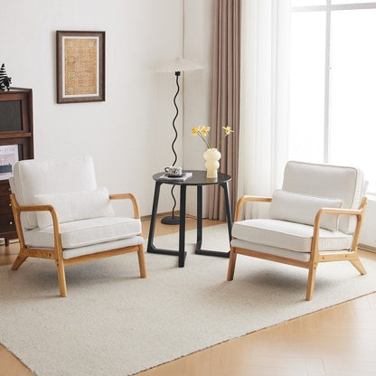 Fauteuil d'appoint rembourré de style moderne du milieu du siècle