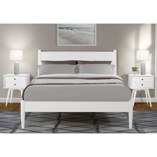 Lit à panneaux de style Mid-Century