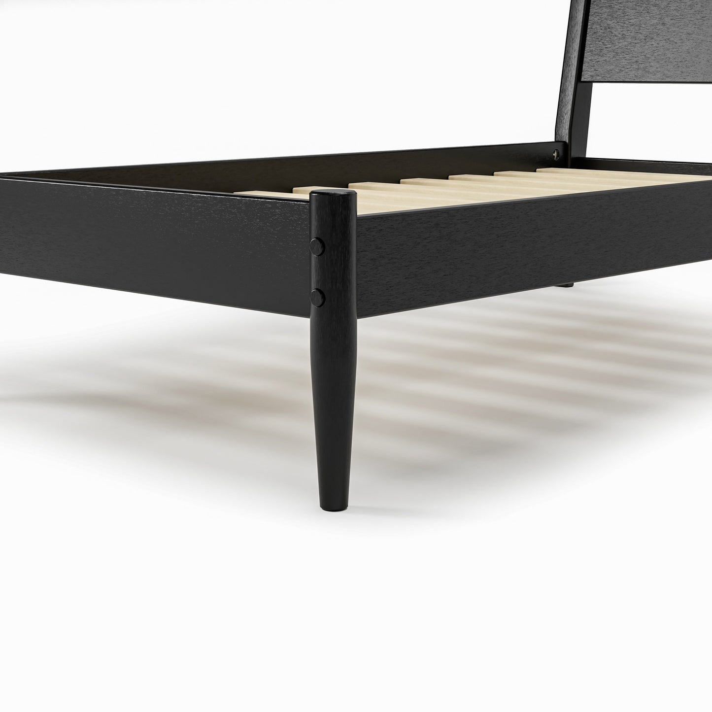 Lit à panneaux de style Mid-Century