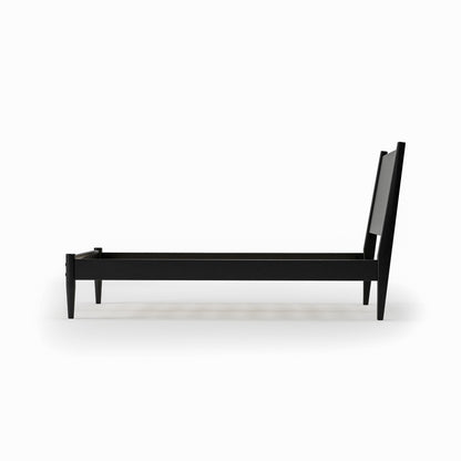 Lit à panneaux de style Mid-Century