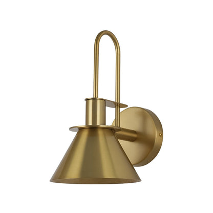 Applique murale conique moderne du milieu du siècle à une lumière - 18 cm (7 po)