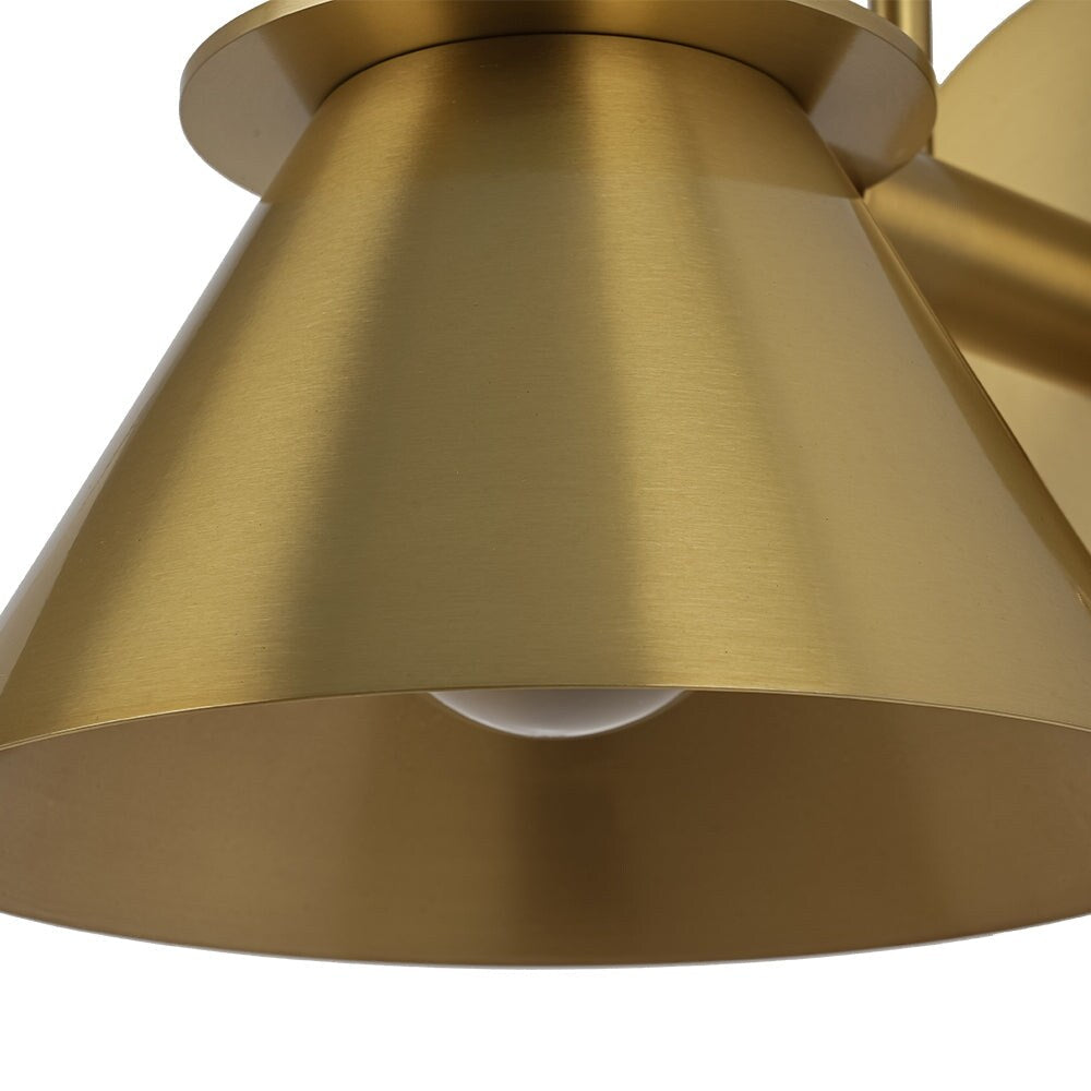 Applique murale conique moderne du milieu du siècle à une lumière - 18 cm (7 po)