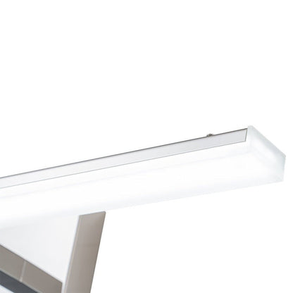 Applique murale linéaire minimaliste chromée à LED dimmable