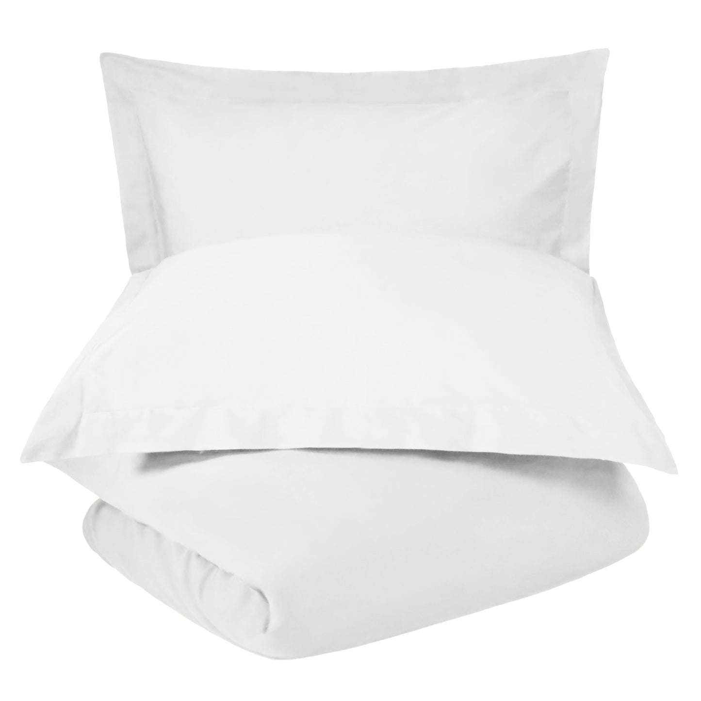 Superior 300-Thread Count Cotton Percale Duvet Cover Set