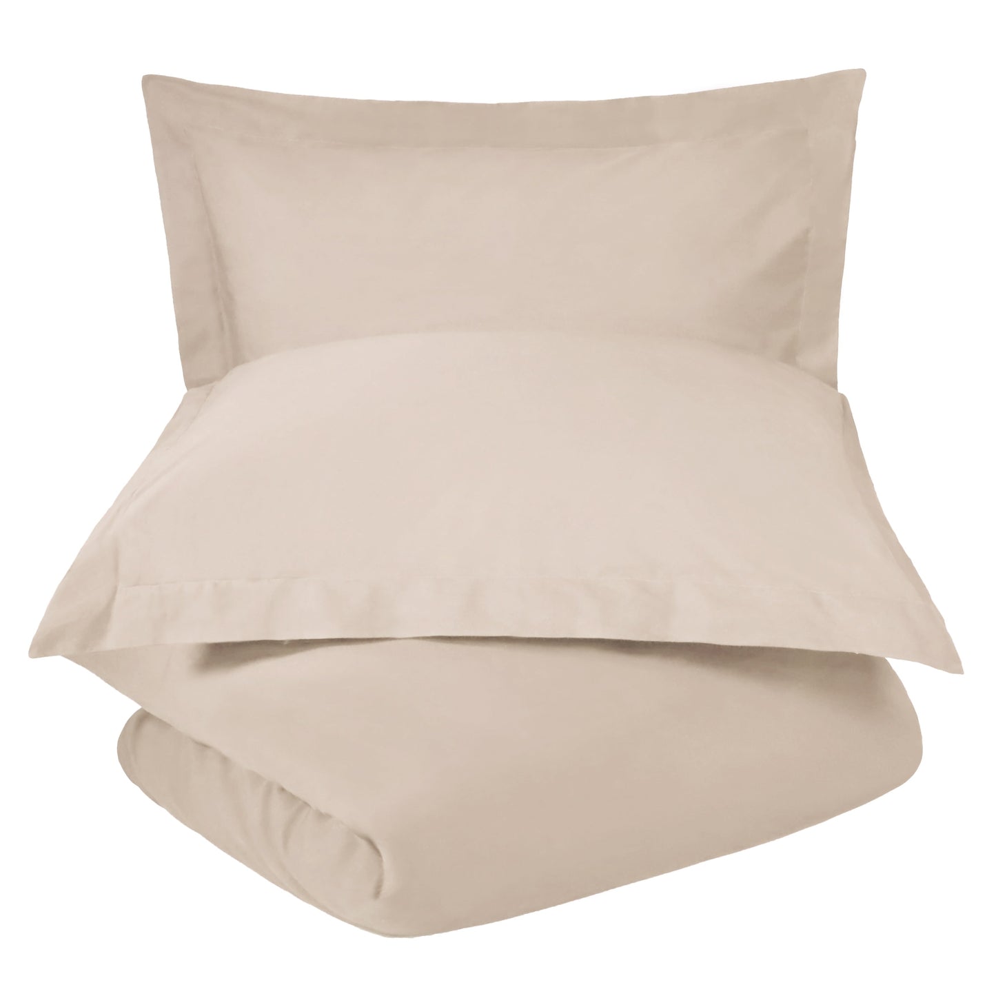 Superior 300-Thread Count Cotton Percale Duvet Cover Set