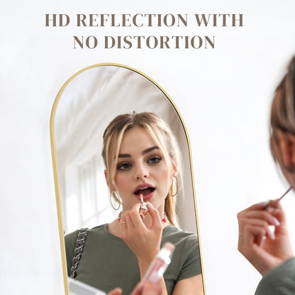 Miroir mural pleine longueur avec verre incassable, sur pied pour chambre ou dressing