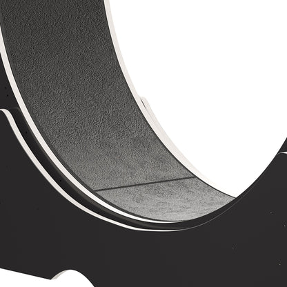 Tapis roulant d'exercice Moasis en bois de 110 cm (43,3 pouces) pour grands chats, avec piste de course recouverte de moquette