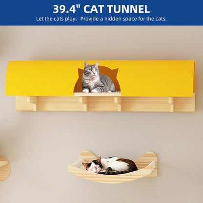 Ensemble d'étagères murales pour chat Moasis, ensemble d'escalade en bois pour chat.