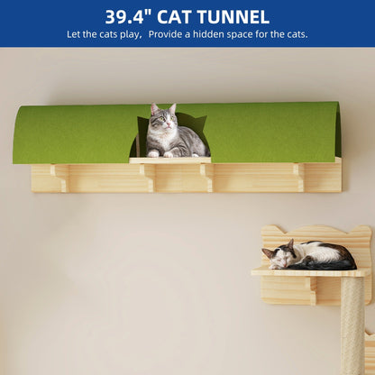 Ensemble d'étagères murales pour chat Moasis, ensemble d'escalade en bois pour chat.