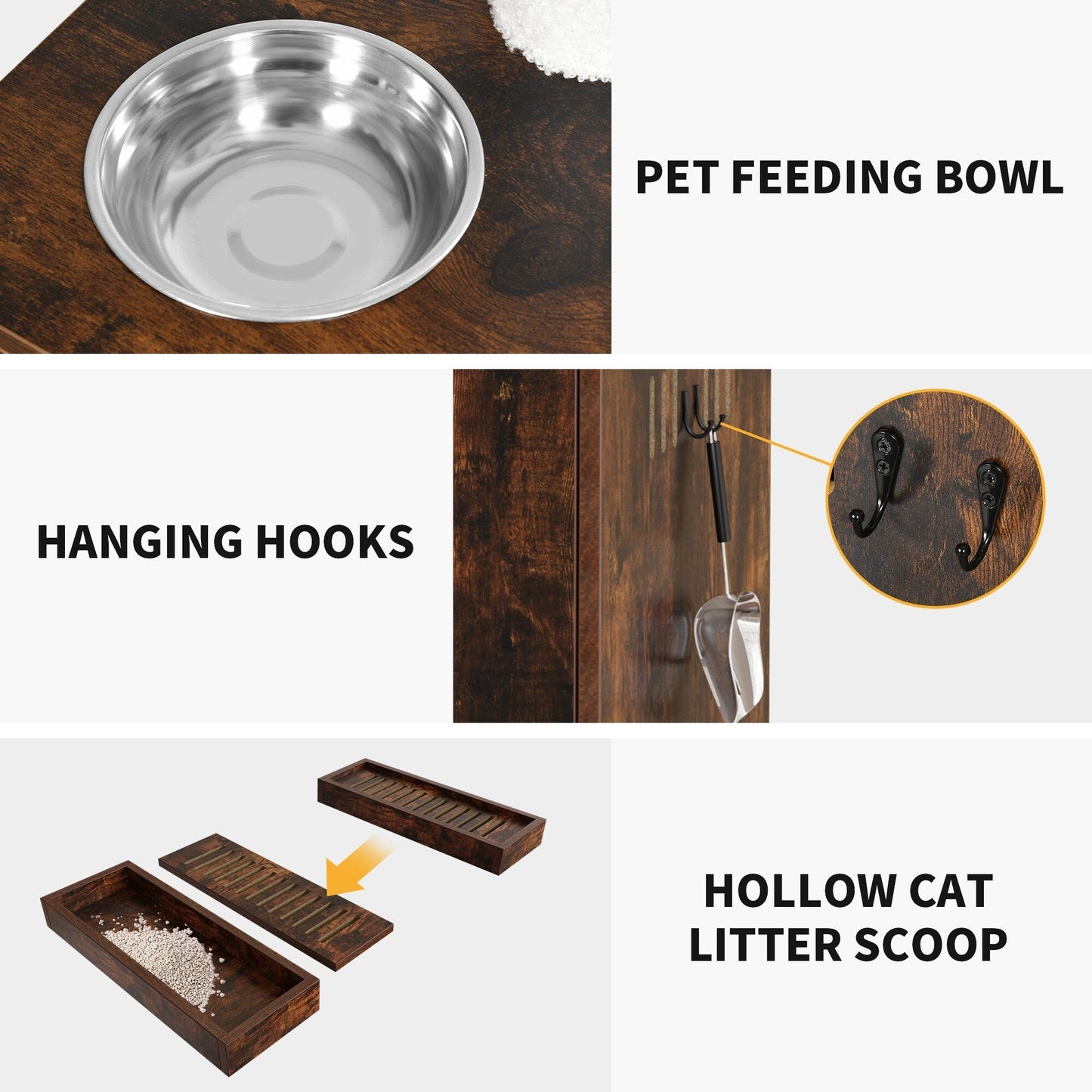 Enclos double pour litière Moasis avec griffoir et arbre à chat