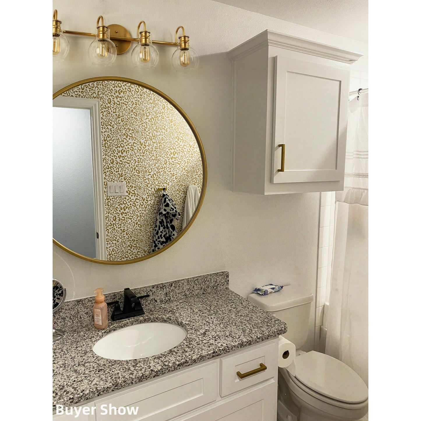 Applique murale moderne en verre à 2/3/4/5 lumières pour salle de bain, design minimaliste