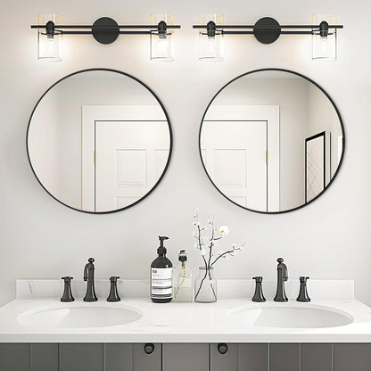 Miroir de courtoisie rond mural moderne pour salle de bain