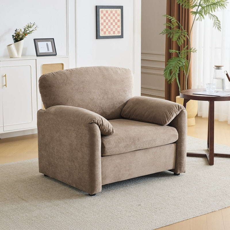Fauteuil d'appoint moderne à oreilles d'éléphant, siège confortable pour salon et chambre