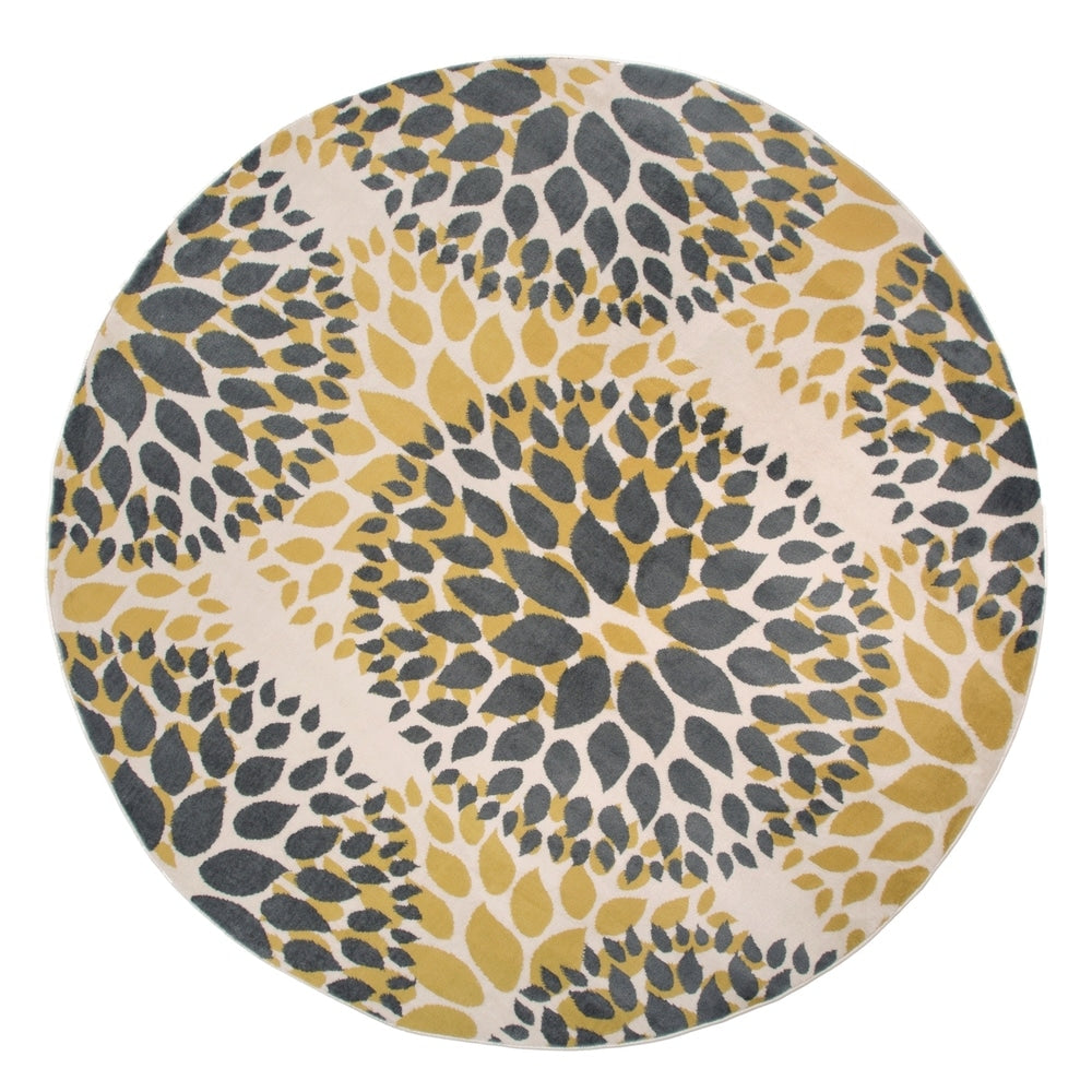 World Rug Gallery Modern Floral Circles Area Rug