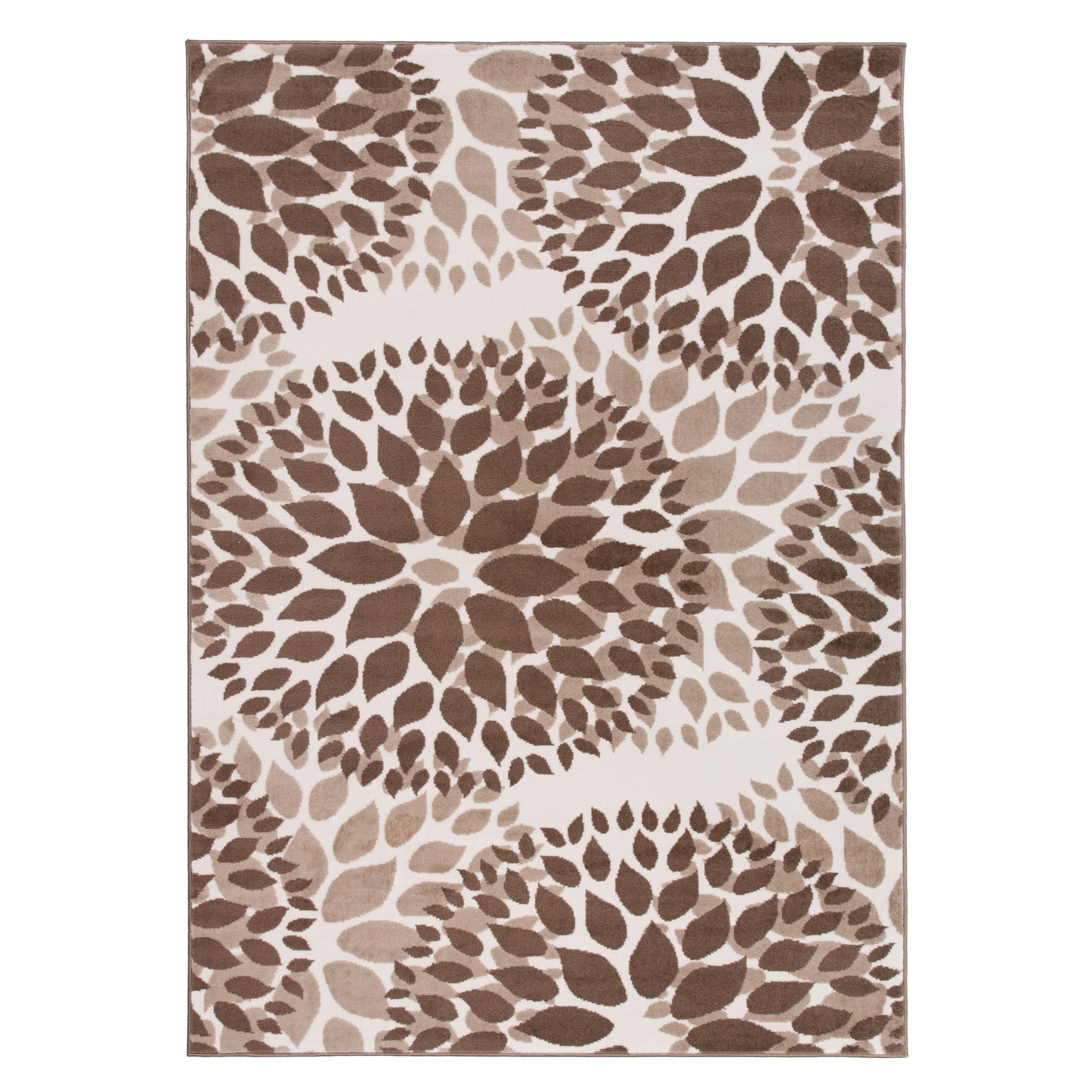 World Rug Gallery Modern Floral Circles Area Rug