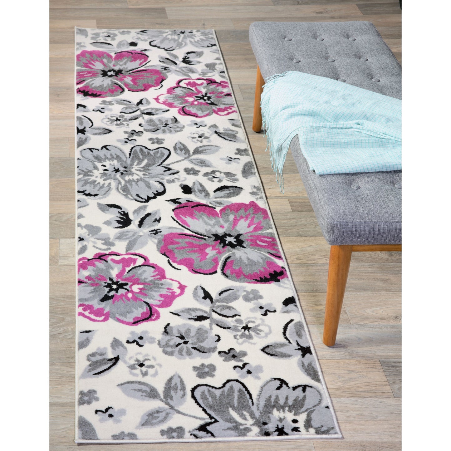 World Rug Gallery Modern Floral Design Area Rug