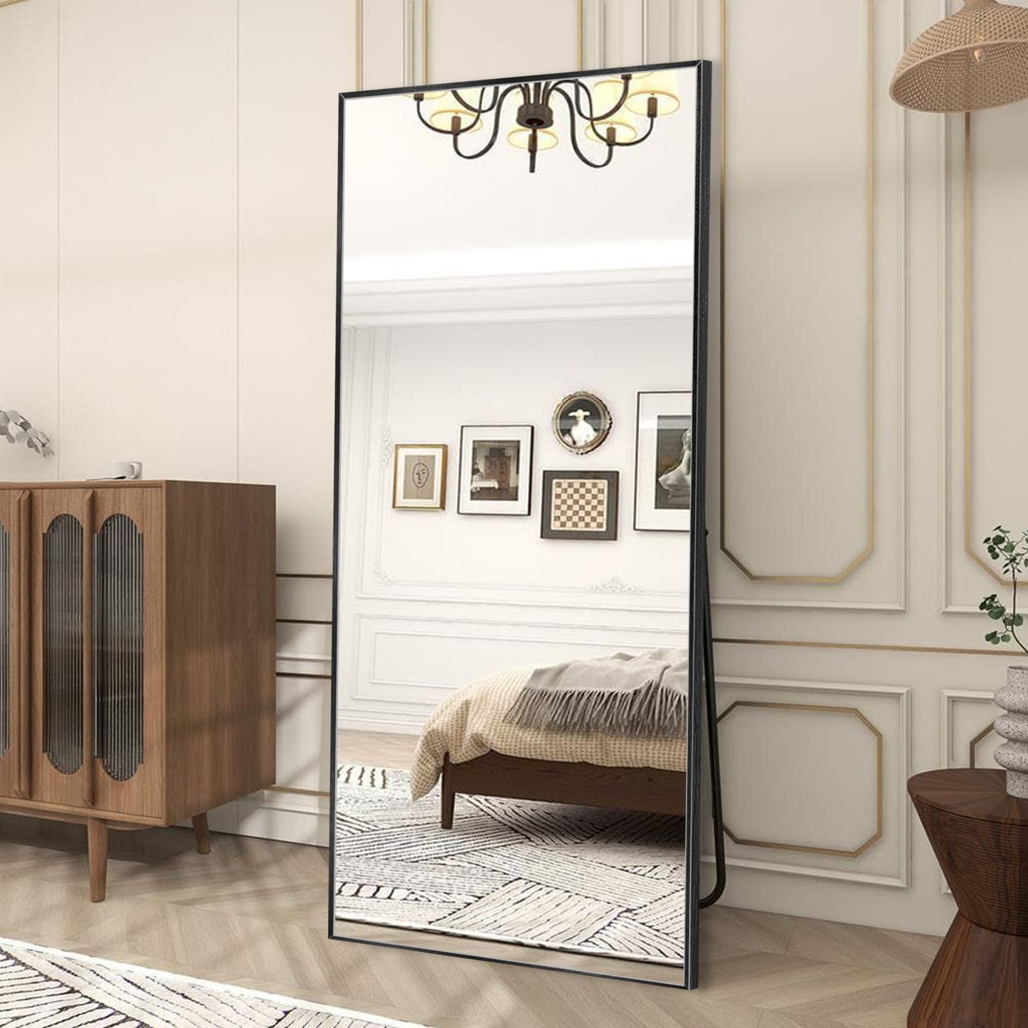 Miroir sur pied moderne pleine longueur