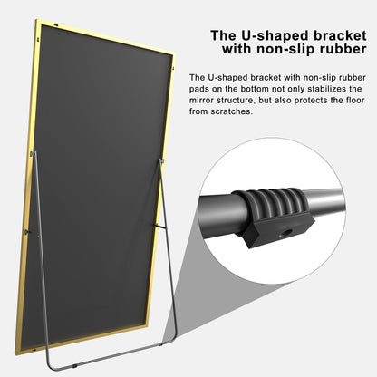 Miroir sur pied moderne pleine longueur