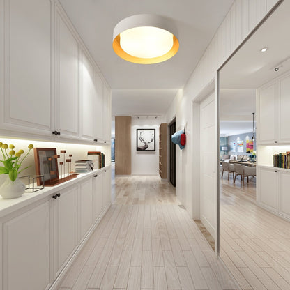 Plafonnier encastré moderne et minimaliste à 2/3/5 lumières avec abat-jour en métal et diffuseur cylindrique