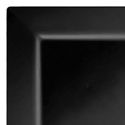 Assiettes carrées jetables en plastique, modernes et opaques - Articles de fête