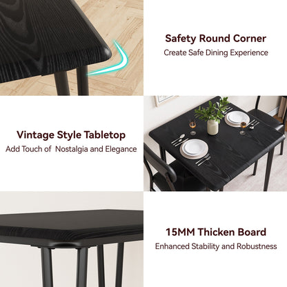 Ensemble de table à manger moderne pour cuisine - 3 pièces