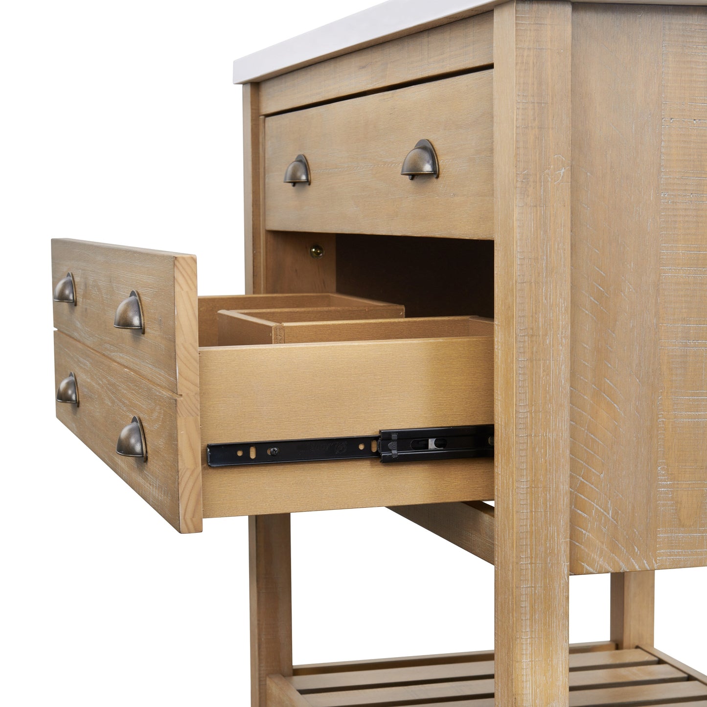 Meuble-lavabo simple Monterey 37 Farmhouse avec plan de travail