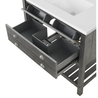 Meuble-lavabo simple Monterey 37 Farmhouse avec plan de travail