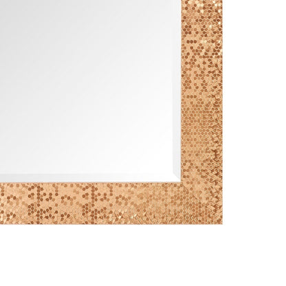 Miroir vertical pleine longueur haut de gamme à motif mosaïque - Sur pied, à incliner, autoportant - Miroir de dressing en pied