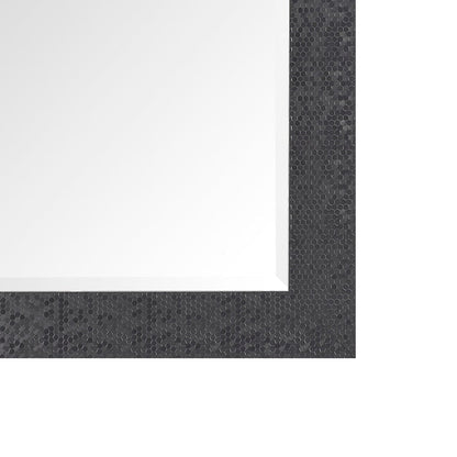 Miroir vertical pleine longueur haut de gamme à motif mosaïque - Sur pied, à incliner, autoportant - Miroir de dressing en pied