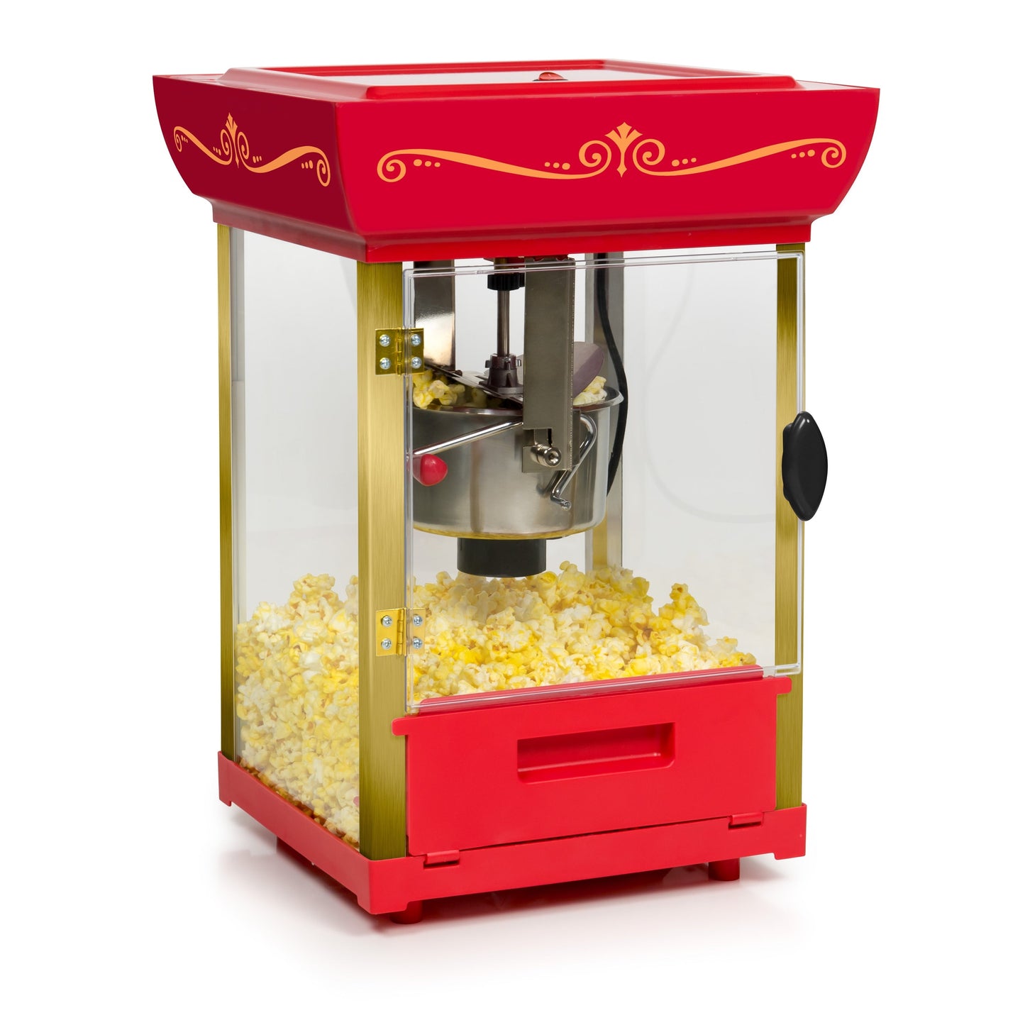 Chariot à popcorn de 122 cm (48 pouces) avec bouilloire de 71 g (2,5 oz) style cinéma