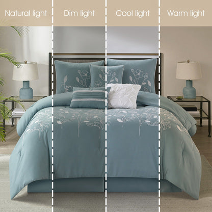 Ensemble de couette florale botanique 7 pièces Nanshing Taylor