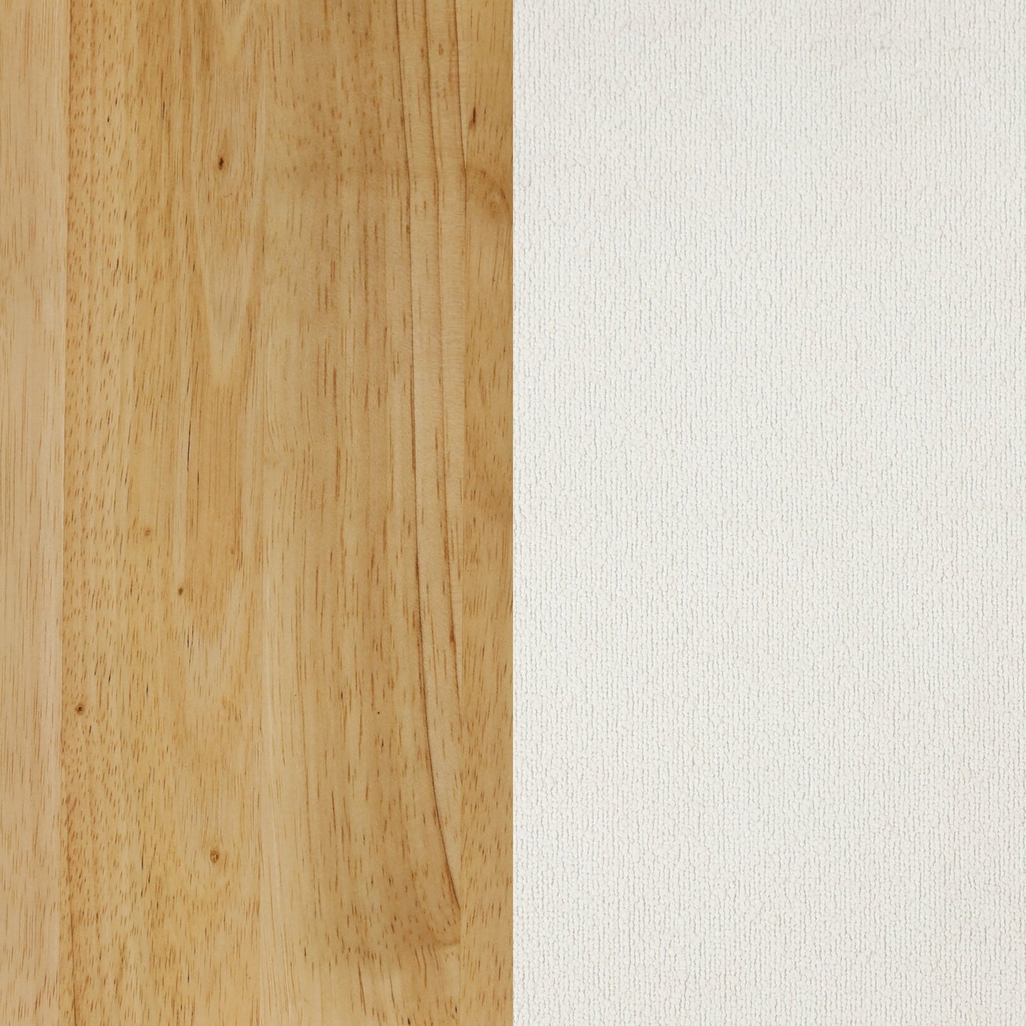 Tabouret de bar moderne Gracie, chaise rembourrée en boucle et pieds en bois brossé