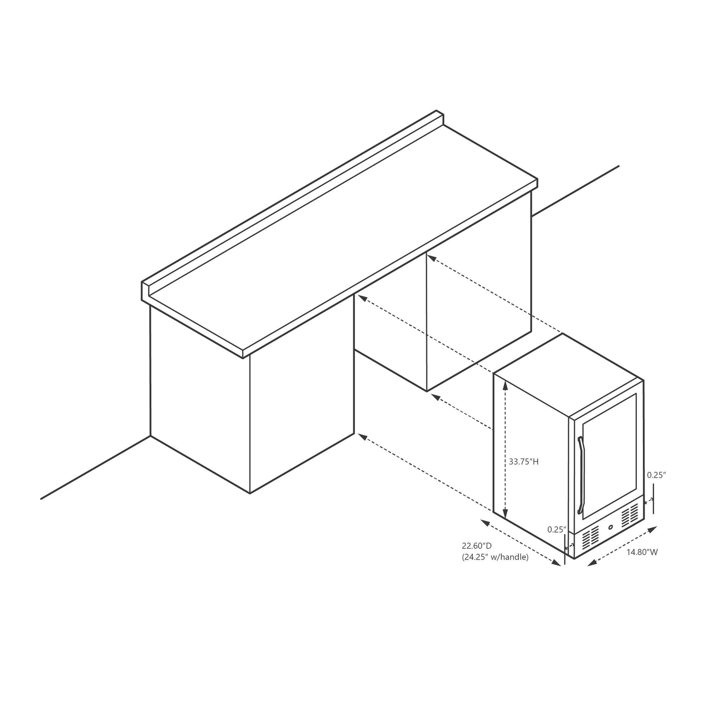 Réfrigérateur à boissons encastrable Newair de 15 pouces (38 cm) et d'une capacité de 96 canettes, en acier inoxydable, avec contrôle de la température et étagères réglables.