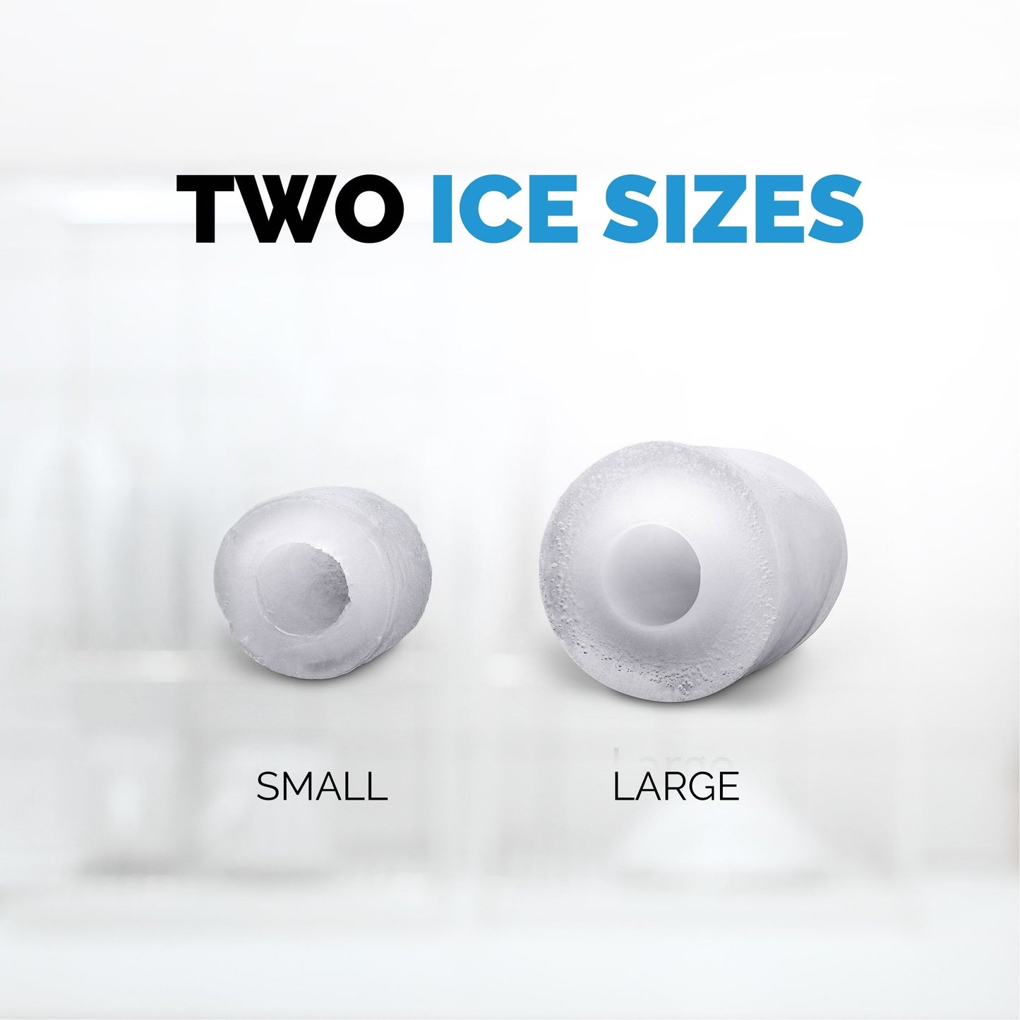 Machine à glaçons de comptoir Newair 12 kg, portable et légère, commandes intuitives, glaçons de différentes tailles, pièces sans BPA