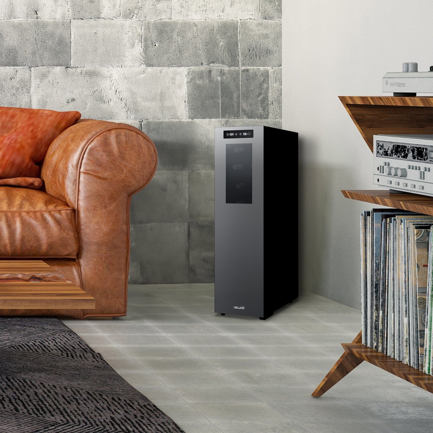 Cave à vin Newair Shadow-T Series, 18 bouteilles, double zone de température, pose libre, thermoélectrique, commande numérique