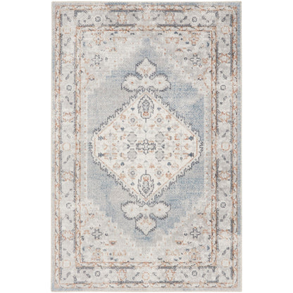 Tapis persan vieilli Nourison Abby, lavable en machine, pour intérieur uniquement.