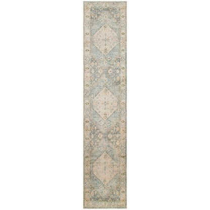 Tapis persan vieilli Nourison Abby, lavable en machine, pour intérieur uniquement.