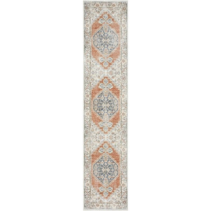 Tapis persan vieilli Nourison Abby, lavable en machine, pour intérieur uniquement.
