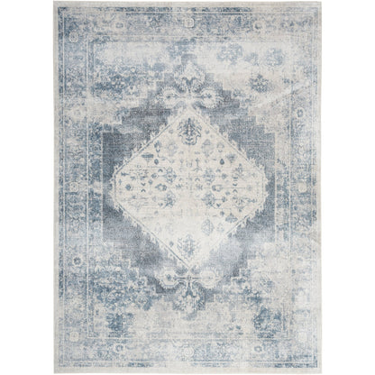 Tapis persan vieilli Nourison Abby, lavable en machine, pour intérieur uniquement.