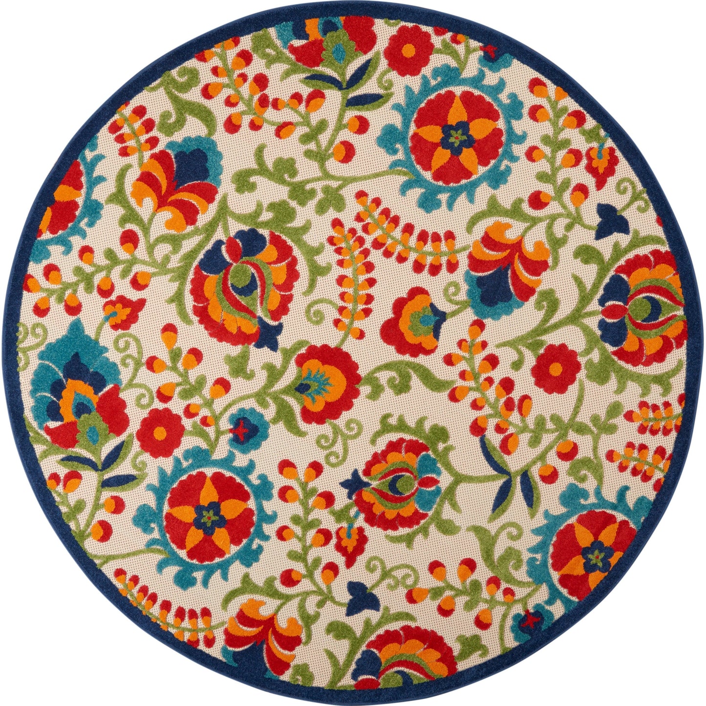 Tapis d'intérieur/extérieur à motif floral Nourison Alice