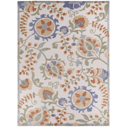 Tapis d'intérieur/extérieur à motif floral Nourison Alice