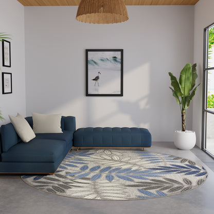 Tapis d'intérieur/extérieur à motif floral Nourison Alice