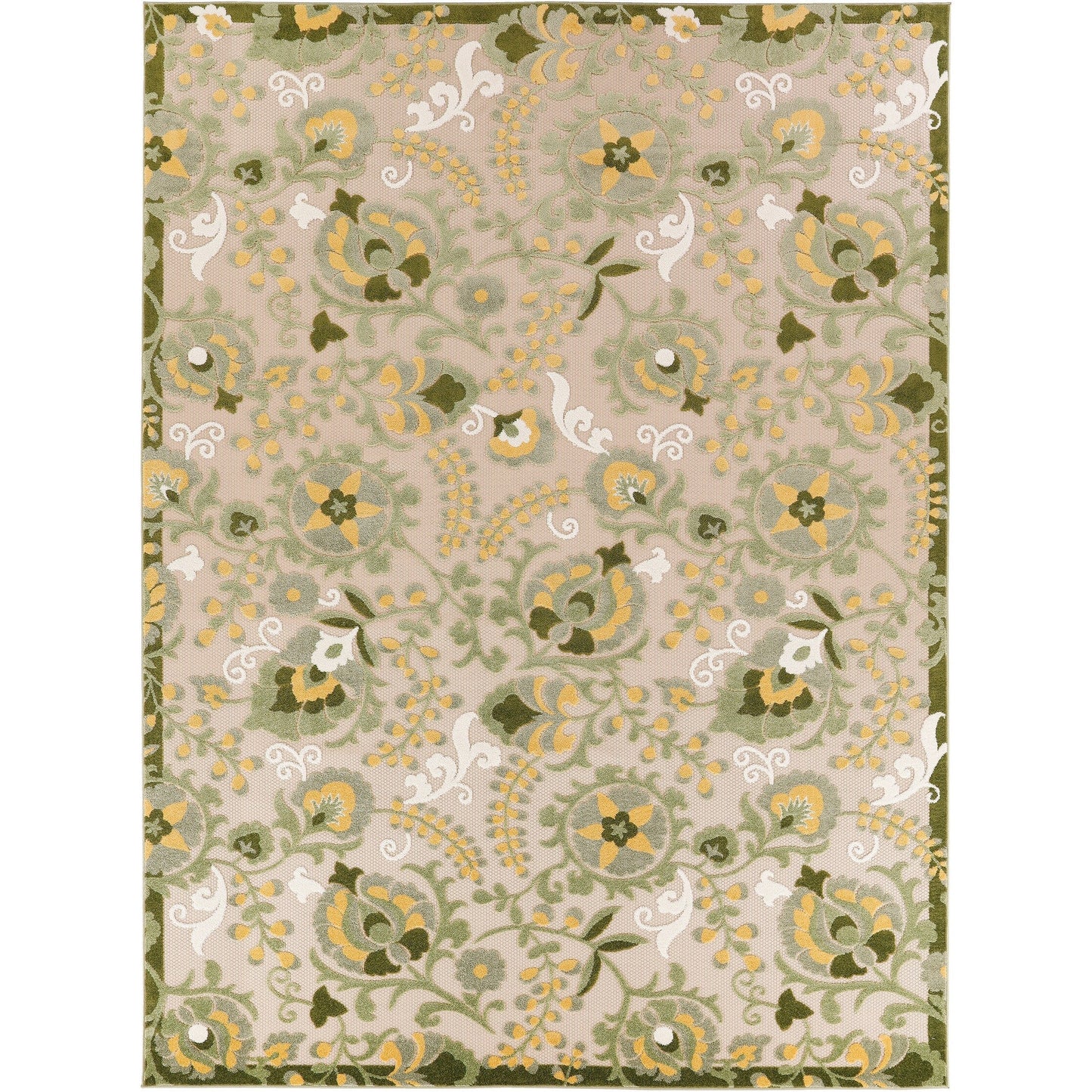 Tapis d'intérieur/extérieur à motif floral Nourison Alice