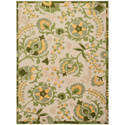 Tapis d'intérieur/extérieur à motif floral Nourison Alice